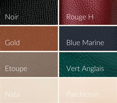 hermes classic colour|Hermes colors value guide.